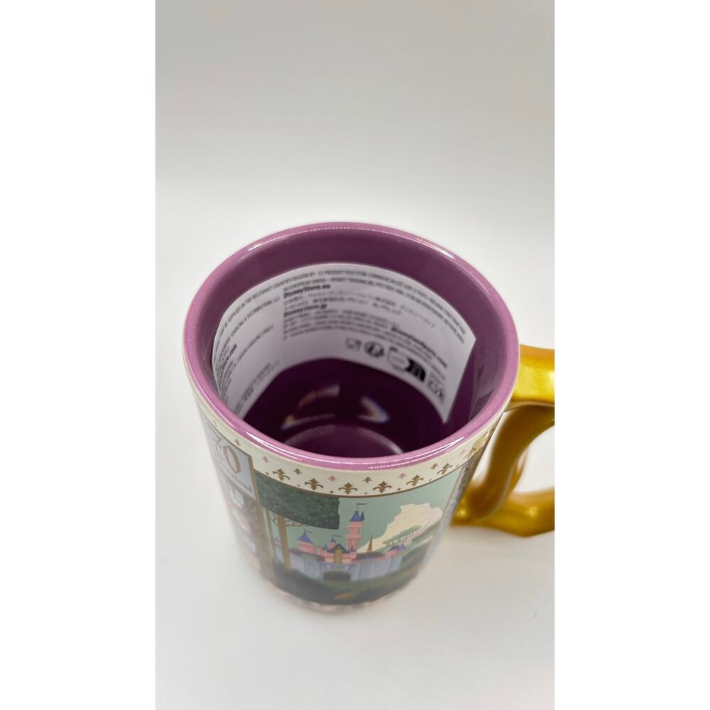 Disneyland The Sleeping Beauty Castle (1) Mug 70th Anniversary golden D cup mug - Picture 4 of 4